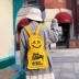 Nhật Bản thích cá tính nữ nhẹ hipster nụ cười vai túi Trường học hài hước cá tính bf ba lô - Ba lô cặp đi học nữ cấp 2 Ba lô