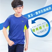 2018 trẻ em mùa hè mới nhanh chóng làm khô T-Shirt cậu bé độ ẩm wicking cậu bé lớn vòng cổ ngắn tay thể thao quần áo ngoài trời