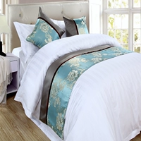 Khách sạn khách sạn khăn trải giường cao cấp vải jacquard cờ hiện đại tối giản mộc mạc giường cuối giường drap giường everon