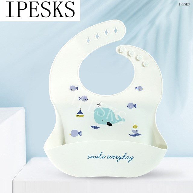 WhaleSiliconebibsBabyNewbornBoybibGirlSalivaTowelInfant