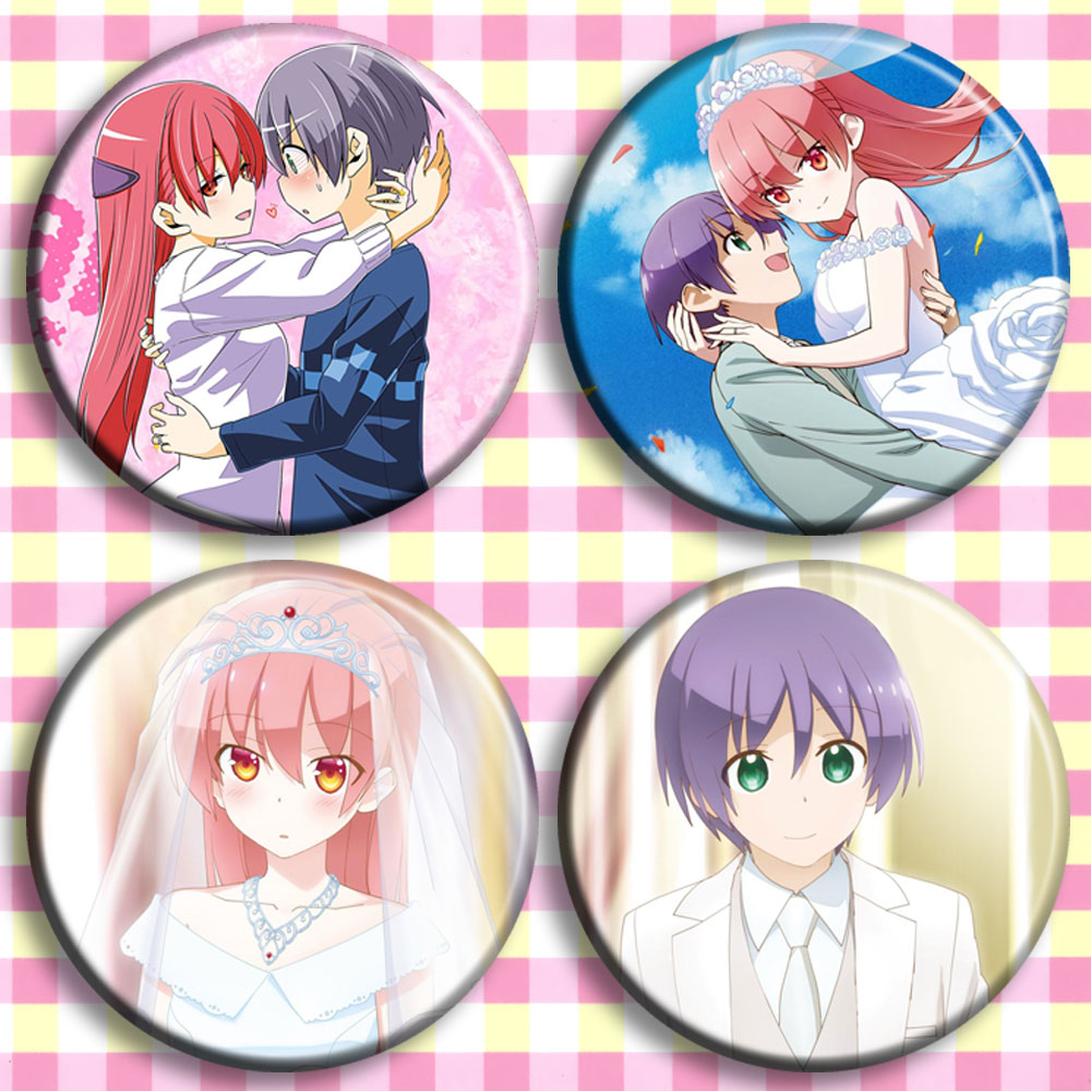 2021 New Anime Manga Fly Me To The Moon Tonikaku Kawaii Figure Bag Badge  Button Medal Brooch Pin Souvenir Cosplay Props 4pcs - Costumes Badge -  AliExpress