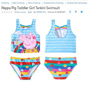 Pig Peggy Trung và nhỏ trẻ em áo tắm cô gái hai mảnh chia đồ bơi mặc bikini trẻ sơ sinh hạn chế thời gian giảm giá