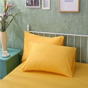 Bộ đồ giường bằng vải cotton cotton đơn giản cho khách sạn trải giường 笠 mùa hè là chiếc gối thời trang nhiều màu sắc một đôi ngỗng vàng - Gối trường hợp
