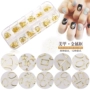 Nhật Bản Nail Art Trang sức Vàng Kim loại Khung Đặt Nail Sticker Phần mỏng Cơ sở Tình yêu Công cụ hợp kim F19 bộ làm móng tay
