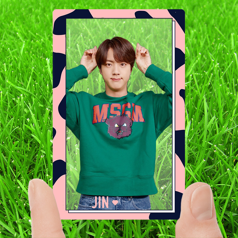 Jin ShuozhenBulletproof Youth League 2021 Japan fans Club  periphery Same transparent Small card