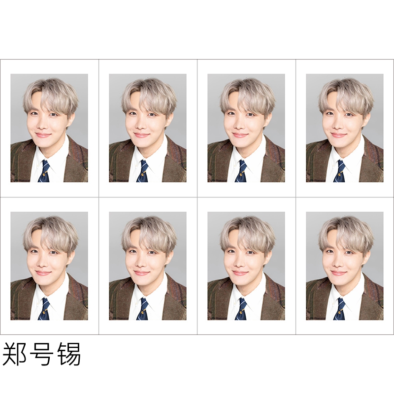 Zheng HaoxiBulletproof Youth League FESTA8THANNIVERSARY8  periphery Same One inch ID Photo