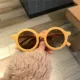 Круглые очки желтые