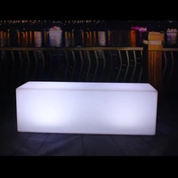 LED ánh sáng khối phân thanh bàn và ghế đơn giản đồ nội thất bàn cà phê ngoài trời không thấm nước hình vuông vườn ánh sáng - Giải trí / Bar / KTV ghế ngồi quầy bar