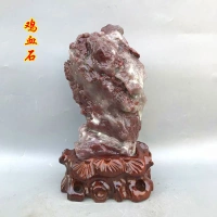 Bloodstone đá gốc đồ trang trí Changhua gà máu ngọc Qingtian đá màu ngọc bích ngọc tự nhiên đá trang trí tinh thể khoáng bộ sưu tập đá ốp tường trang trí