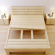 Pine 1 giường gỗ rắn 1,35 m giường lớp giường đôi 1,8 m 2 m cạnh giường ngủ bằng gỗ giường 1,5