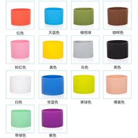 Cốc cách nhiệt Silicone Vòng nhựa Nửa chiều dài Bộ ly trà thủy tinh Cốc chống trượt lớn Bộ cốc an toàn - Tách bình nước tập gym