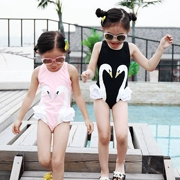 2019 mới cho bé gái Hàn Quốc đồ bơi bé gái thiên nga một mảnh áo chống nắng đồ bơi flamingo dễ thương trẻ em mặc - Đồ bơi trẻ em