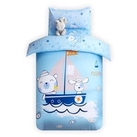 Mẫu giáo cho bé mẫu giáo ba mảnh với lõi trẻ em bốn mùa quilt nap quilt có thể vào vườn giặt bông - Bộ đồ giường trẻ em 	bộ chăn ga gối đệm cho bé sơ sinh	