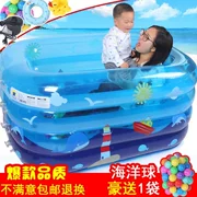 Bé sơ sinh 0-1-2 tuổi 3-4-5-6 tháng bé bơi bể bơi trẻ em nhà đồ chơi nước bơm hơi