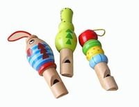 Деревянный мультяшный детский свисток, музыкальная игрушка для детского сада, 2-3-4 лет, подарок на день рождения