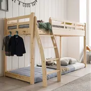 Tuỳ chỉnh nửa chiều cao giường gỗ rắn giường loft trẻ em giường gỗ rắn có thể được trang bị với một chàng trai trên giường ngủ trượt lều gỗ giường và trẻ em gái - Giường