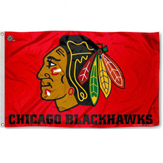 Товары с бейсбольной атрибутикой 外贸nhl芝加哥黑鹰队旗chicago blackhawks