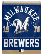 Товары с бейсбольной атрибутикой 外贸棒球密尔沃基酿酒人旗帜mlb milwaukee