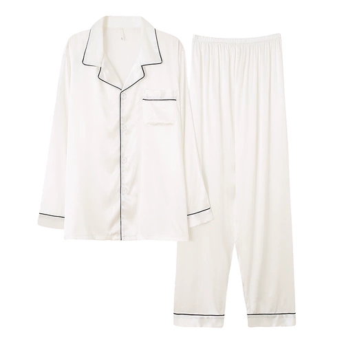 Осенняя пижама для влюбленных, шелковый лонгслив, летний комплект, 2021 года