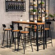 Nhà hàng retro sáng tạo bàn ghế dựa vào tường hiện đại tối giản thanh ghế cửa hàng kết hợp phòng khách bàn ghế cafe - Giải trí / Bar / KTV