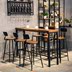 Nhà hàng retro sáng tạo bàn ghế dựa vào tường hiện đại tối giản thanh ghế cửa hàng kết hợp phòng khách bàn ghế cafe - Giải trí / Bar / KTV Giải trí / Bar / KTV