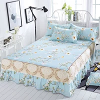 Khăn trải giường bảo vệ giường trải giường bằng vải cotton 100% chống bụi đặt một mảnh 1 mét 8 bằng 2 185 5L. - Váy Petti 	chân váy giường