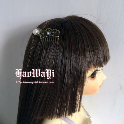 taobao agent BJD doll with props mini headdress combing costume mini metal materials handmade inlaid