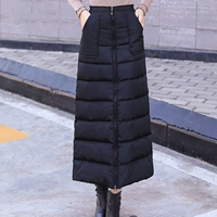 Модная демисезонная длинная юбка с пухом, наколенники, одеяло, коллекция 2021, в корейском стиле, в западном стиле, увеличенная толщина
