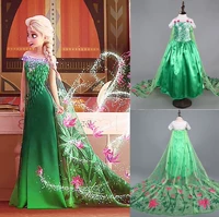 Girls Disney Elsa Frozen dress costume Princess Anna party