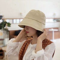 [Южный Xiaoxi] Культура твердый цвет универсальный японский рыбак шляпа Женская корейская версия хлопка простого затенения капюшона