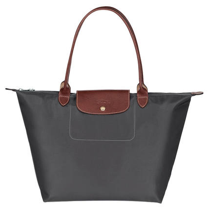 Grab Grey / Recommend [Large]summer commute France classic Dumplings female nylon Tote Bag portable The single shoulder bag package female high-capacity Longxiang bag