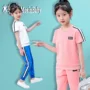 Mu Xinbei Trẻ em mặc mùa xuân và mùa hè Cô gái tay ngắn Quần thể thao Bộ đồ thể thao cho bé gái - Khác váy đầm trẻ em 13 tuổi