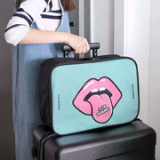 Túi hành lý trên xe đẩy trường hợp nữ túi du lịch khoảng cách ngắn dung tích lớn không thấm nước túi lưu trữ ánh sáng túi lưu trữ di động - Vali du lịch