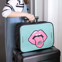 Túi hành lý trên xe đẩy trường hợp nữ túi du lịch khoảng cách ngắn dung tích lớn không thấm nước túi lưu trữ ánh sáng túi lưu trữ di động - Vali du lịch lock and lock vali