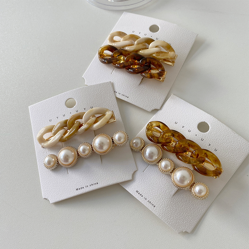 ใหม่ยอดนิยม~กิ๊บติดผมประดับมุกสไตล์เกาหลี กิ๊บติดผมเกลียวสไตล์ฝรั่งเศส