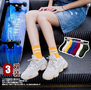 Shark pants summer socks, women's mid-calf socks with dad shoes, matching Martin boots, thin sneakers, pure cotton