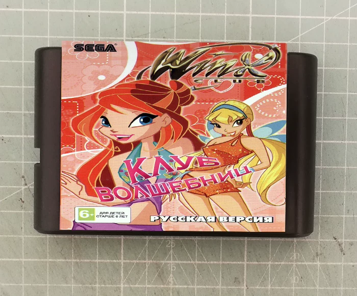 [Action Adventure] Новая Sega MD 16 игра черная карта розовый клуб WinX Club