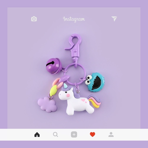 Брендовый милый брелок, креативный аксессуар на рюкзак, фигурка, ключи от машины с застежкой, единорог, «сделай сам»