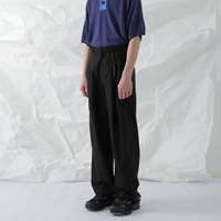 Оригинальные дизайнерские ретро черные цветные штаны, аксессуар, высокая талия, свободный крой