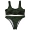 Châu Âu và Hoa Kỳ áo tắm bikini gợi cảm trước ngực dây kéo ngực nhỏ tập hợp áo vest đi biển kiểu bikini hai mảnh - Bikinis