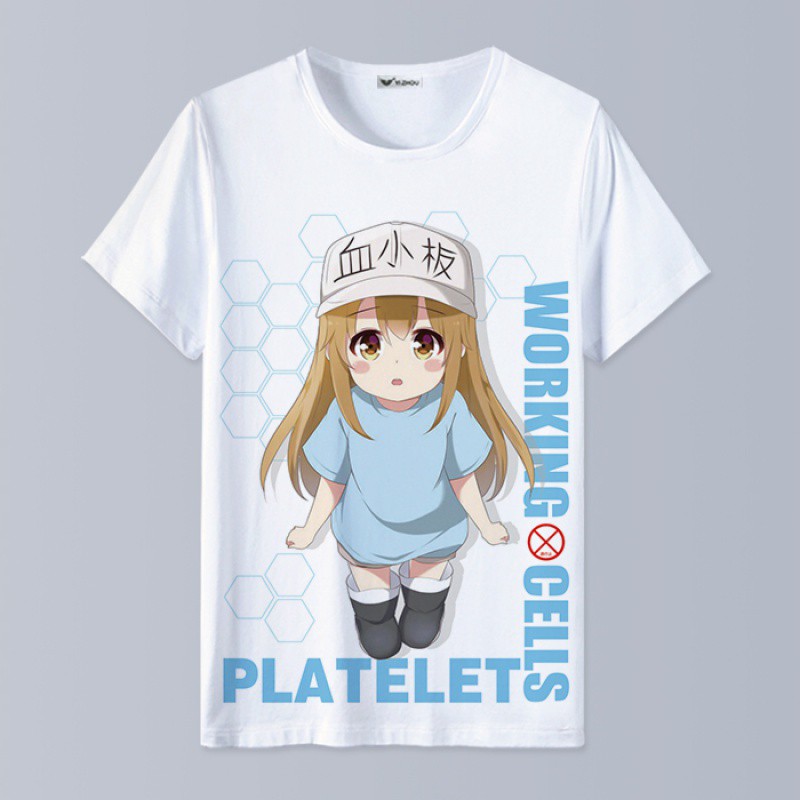 【06】Working cell platelet white blood cell Cells cos clothing clothes quadratic element Animation surrounding Short sleeve T-shirt