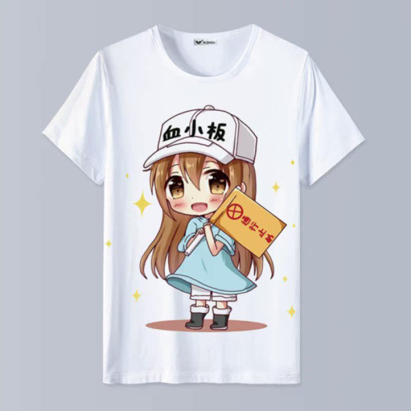【31】Working cell platelet white blood cell Cells cos clothing clothes quadratic element Animation surrounding Short sleeve T-shirt
