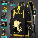 Наруто, брендовый школьный рюкзак для мальчиков, для средней школы