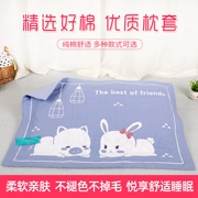 Cặp đôi gạc bông của Sanqi có đệm lót đôi phim hoạt hình mùa hè bông nhỏ gối 40 × 60 một chống mite - Gối trường hợp