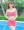 Ou Shiya Váy Chia Áo Tắm Cô Gái Sinh Viên Màu Đỏ Bánh Đỏ Halter Mẫu Dễ Thương Sexy - Bộ đồ bơi hai mảnh
