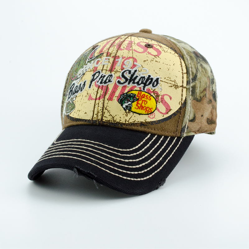 Section 14BASSPROSHOPS spring summer ventilation Fishing cap men and women Baseball cap outdoors fisherman sunshade Duck tongue Hat