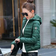 Áo khoác nữ mùa đông 2018 mới xuống áo khoác cotton nữ nhẹ phần ngắn Áo khoác cotton nhỏ phiên bản Hàn Quốc của áo khoác thon gọn - Bông