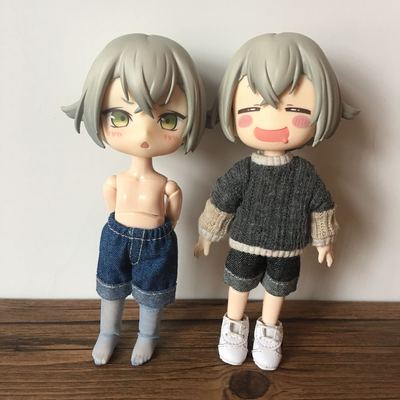 taobao agent [Very tide] OB11 baby clothing 12 points, 8 points, 6 points BJD Holala jeans, Blythe Bian Bing shorts