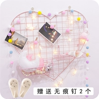 Ins pink love grid photo wall girl