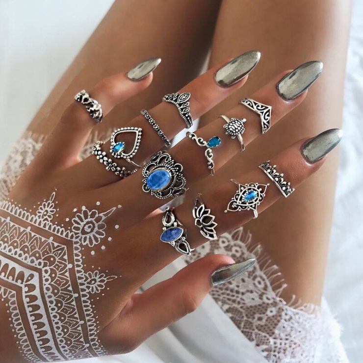 2-Carved starry sky (set of 13 pieces)